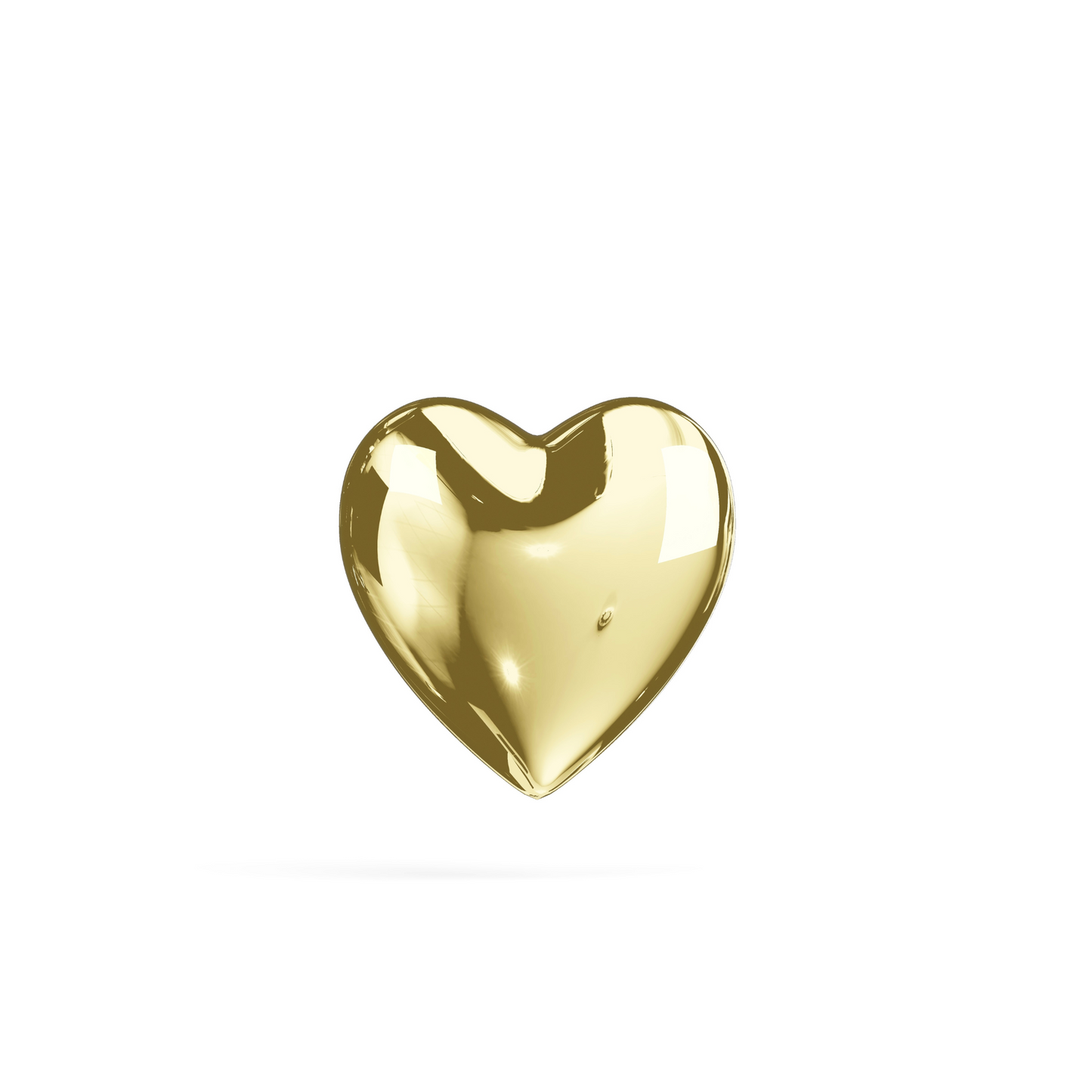 MANSI 14K Solid Gold Heart Screw Stud