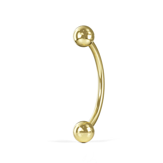 Ivy 14K Solid Gold Classic Curved Barbell